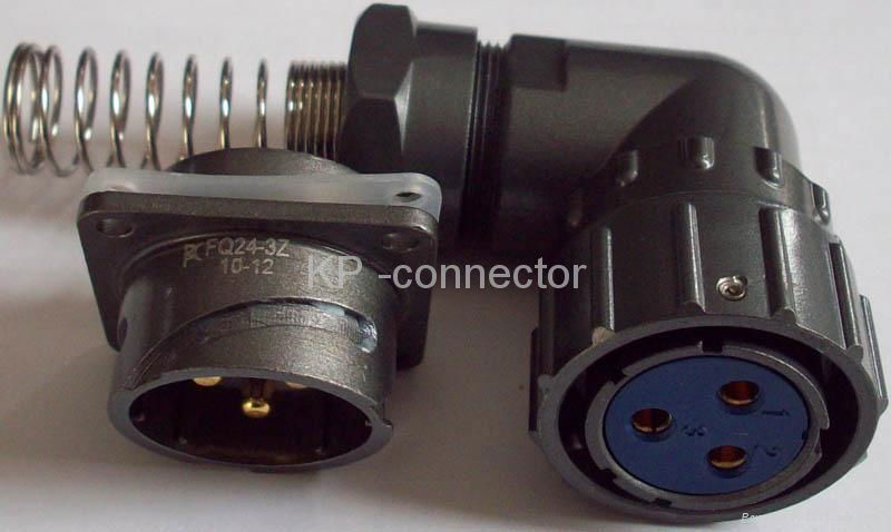 FQ24-3 angle circular connectors,water proof connectors 2