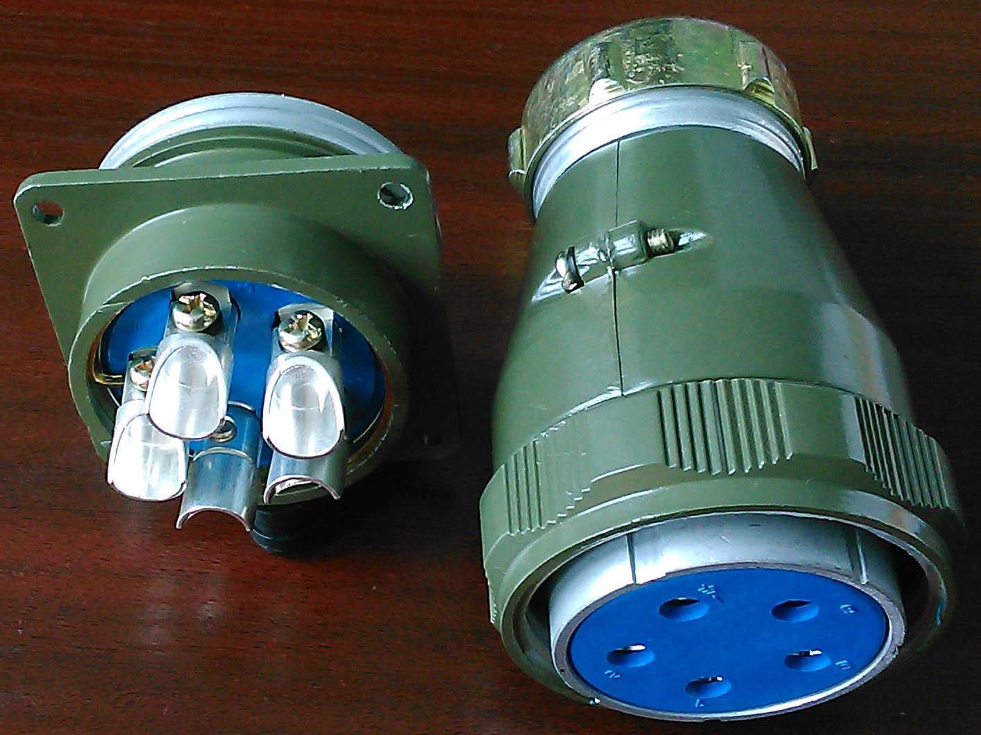 防雨型yd系列圆形电连接器,航空插头