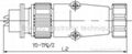 circular rain proof connectors YD series 