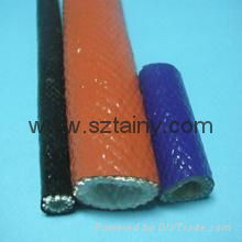 Fiberglass braided sleeving coated with silicone resin 2