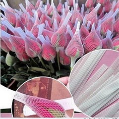 White PE Extruded Rose protection Bud Net