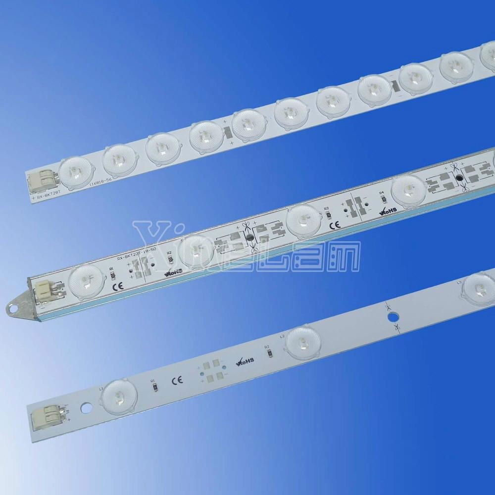 SMD2835 DC24V rigid pcb LED light bar with lens  5