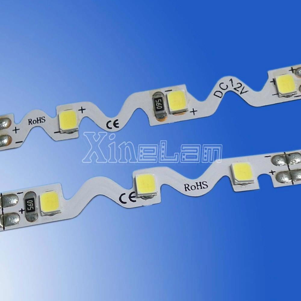 S-Shape bendable 2835 led flexible strip light 3