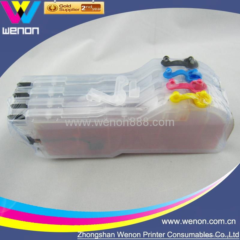 Long Refillable Cartridge for Brother LC61 Refillable Ink Cartridge 5