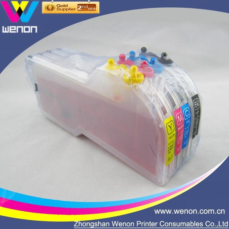 Refillable Cartridge for Brother LC38 LC39 4 Color Ink Cartridge 2