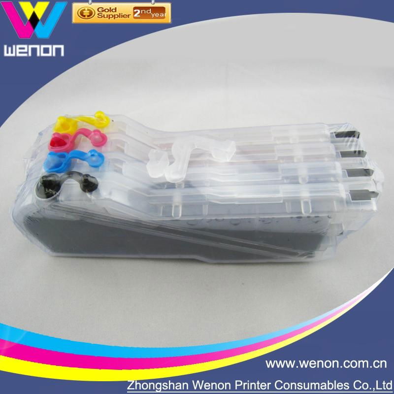 Refillable Cartridge for Brother LC38 LC39 4 Color Ink Cartridge 3