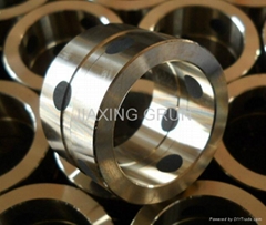 oilless bearing,solid bronze bearing,graphite plugged bearing