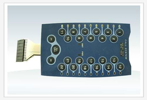 Thin film switch with LED light 4