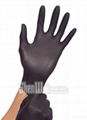 Premium Quality 100% Nitrile Exam Examination Grade Gloves BLACK - Powder Free 1