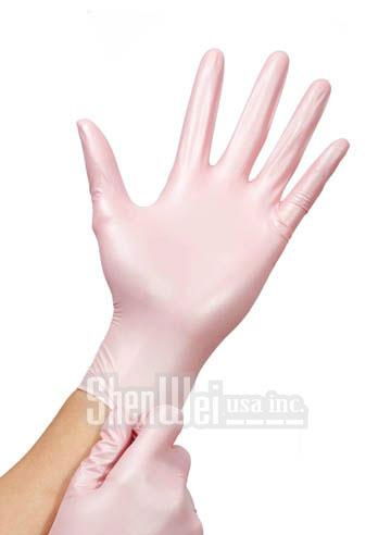 Pearlescent Premium Nitrile Exam Examination Gloves - Powder Free