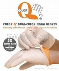 SW Brand Color-Q DUAL-Color Nitrile Exam Gloves-Powder Free