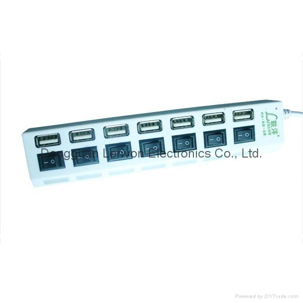 usb2.0 7 port HUB with switch