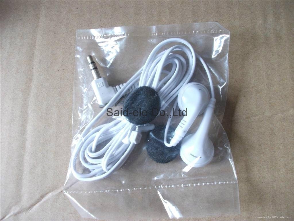 Cheap disposable earbud headphone for School Library  DE-02 2