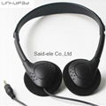 3.5mm low cost disposable earbud headphone for hospital ,school library ,gyms 2