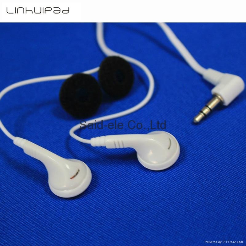 Cheap disposable earbud headphone for School Library  DE-02 4