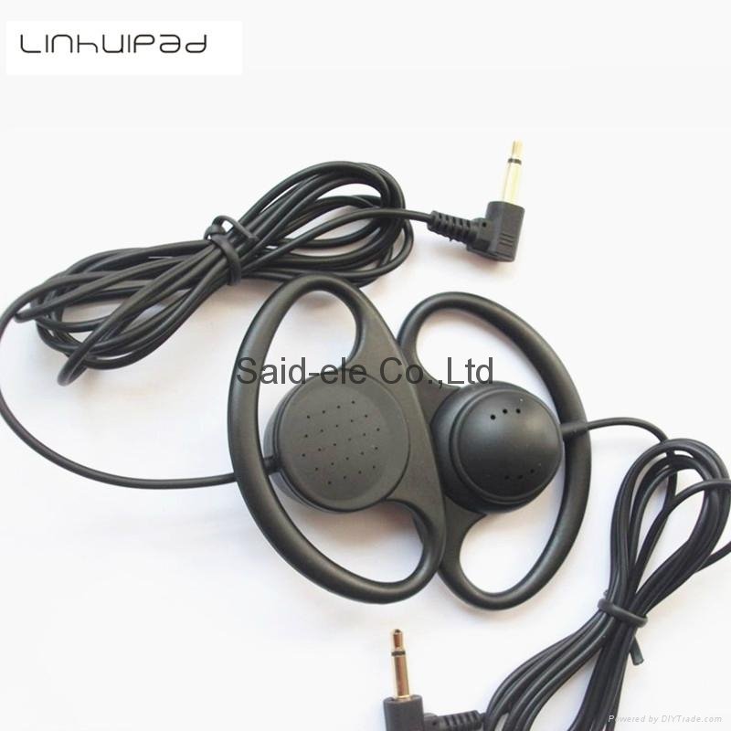 Hook mono earbud single side earphone for tour guide system 2