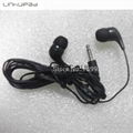 Disposable mono earbud 1.8m cord length for hospital