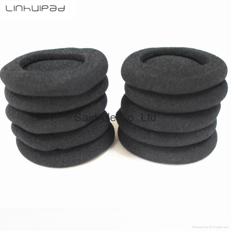 50mm foam ear pads sponge ear cushion for most  on head headphones 2