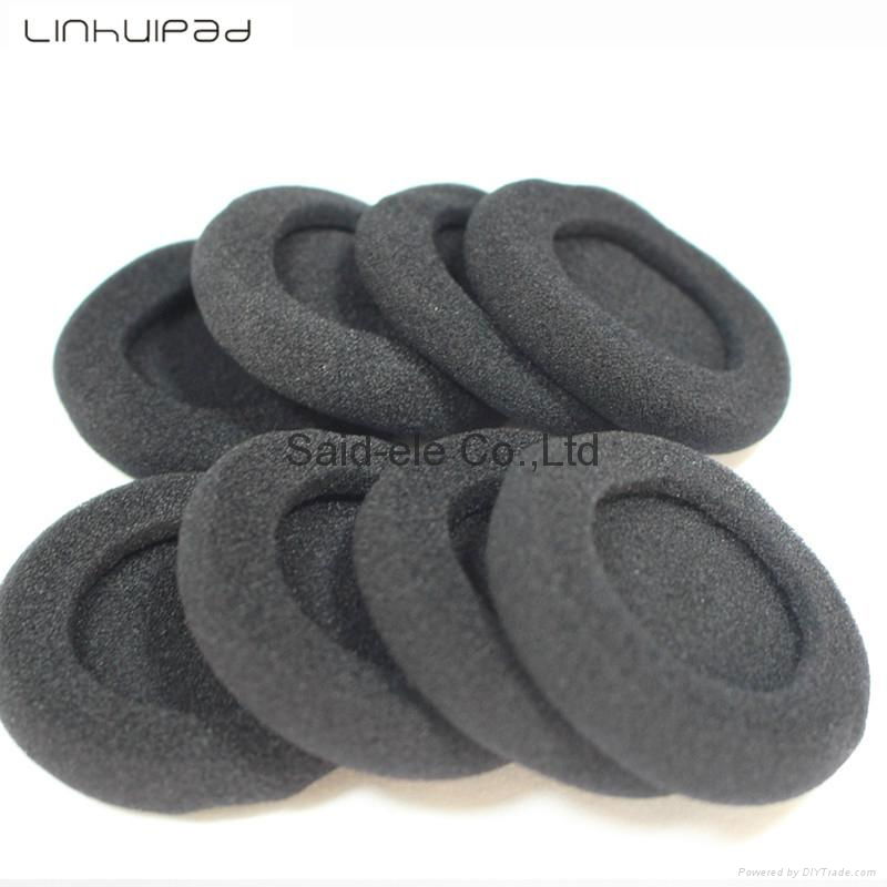 50mm foam ear pads sponge ear cushion for most  on head headphones 5