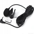 3.5mm Lapel Microphone Cheap Microphone For Car Radio GPS DVD Receiver 3m cord 