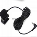 3.5mm Lapel Microphone Cheap Microphone For Car Radio GPS DVD Receiver 3m cord  2