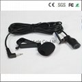 3.5mm Lapel Microphone Cheap Microphone For Car Radio GPS DVD Receiver 3m cord 