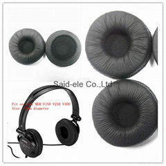 7cm leather ear cushion ear pads for Sony MDR V150 headphones