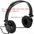 7cm leather ear cushion ear pads for Sony MDR V150 headphones
