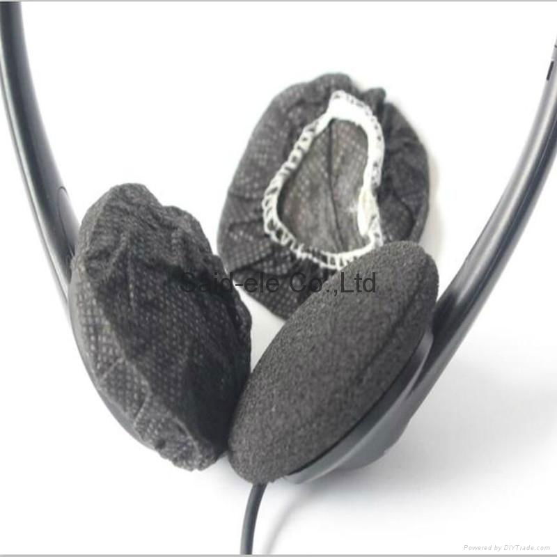 White Nonwoven cover headphone cushion earmuff covers NV12 Said