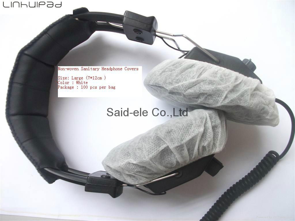 White Nonwoven cover headphone cushion earmuff covers NV12 Saidele (China Manufacturer
