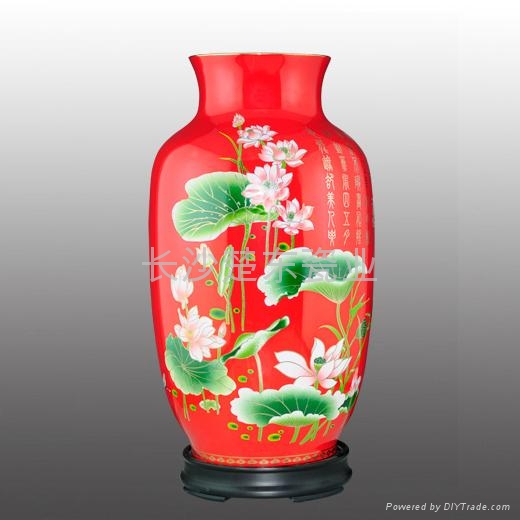 紅瓷花瓶 5