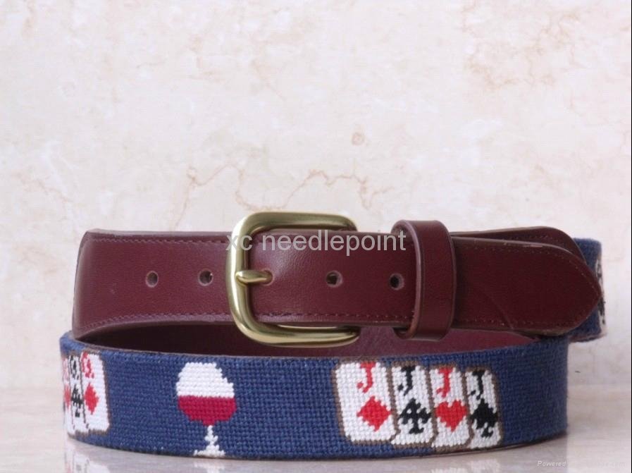 Personalized Needlepoint Belts as Holiday Gifts