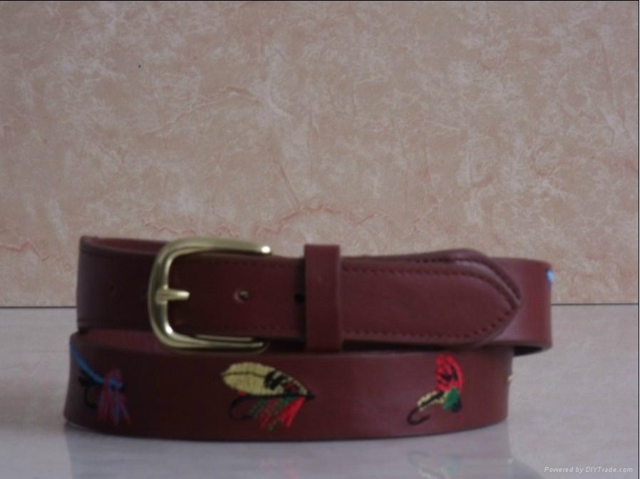 Embroidered Leather Belts for Men 50001 Elegance (China Manufacturer) Belt & Accessories