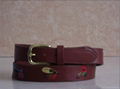 Embroidered Leather Belts for Men 1