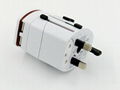 Wholesale power plug universal travel adapter with safety shutter 2