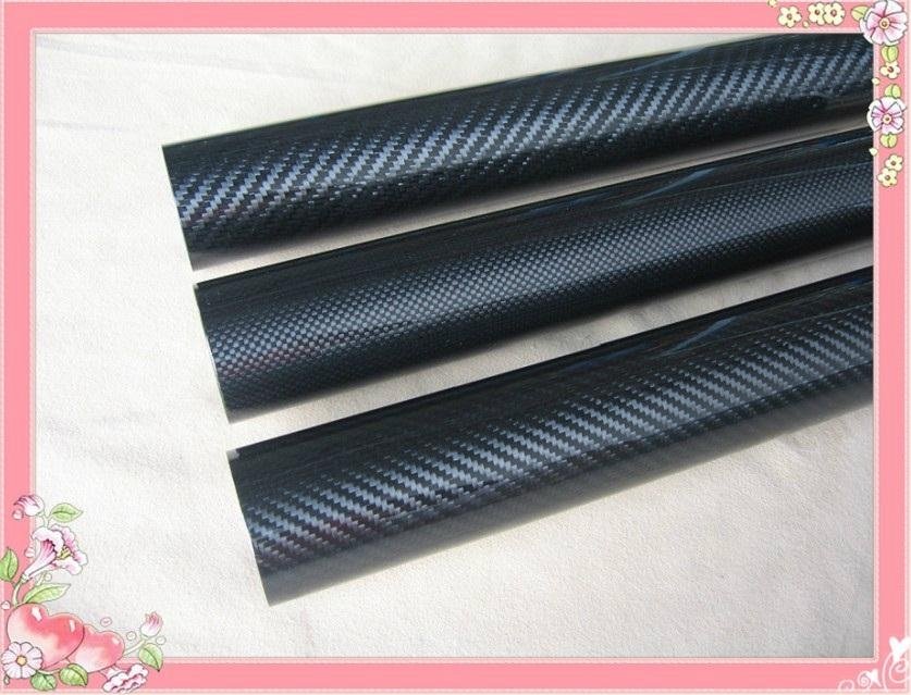 3K plain&twill weave carbon fiber tube