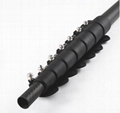 quick clamp 60 feet carbon fiber window cleaning pole extendable pole 2