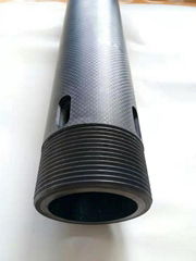 CNC process fine machining thread Φ78mm *Φ58mm carbon fiber tube carbon fiber th