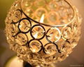 elegant wedding crystal candle holder centerpieces  2