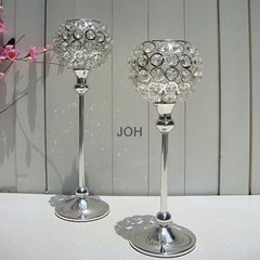 elegant wedding crystal candle holder