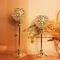 elegant wedding crystal candle holder centerpieces  3