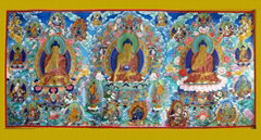 Three holy regong thangka, Tibetan Buddhism in the west 