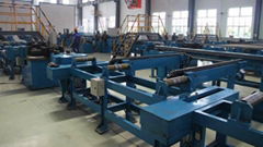 Automatic blank straightening production line for elevator guide rail 