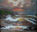 waves oil painting 1