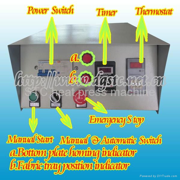 Automatic oil hydraulic double stataion sublimation heat transfer machine 2