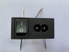 貝爾佳焊線插座 鉚接電源插座 線束插座