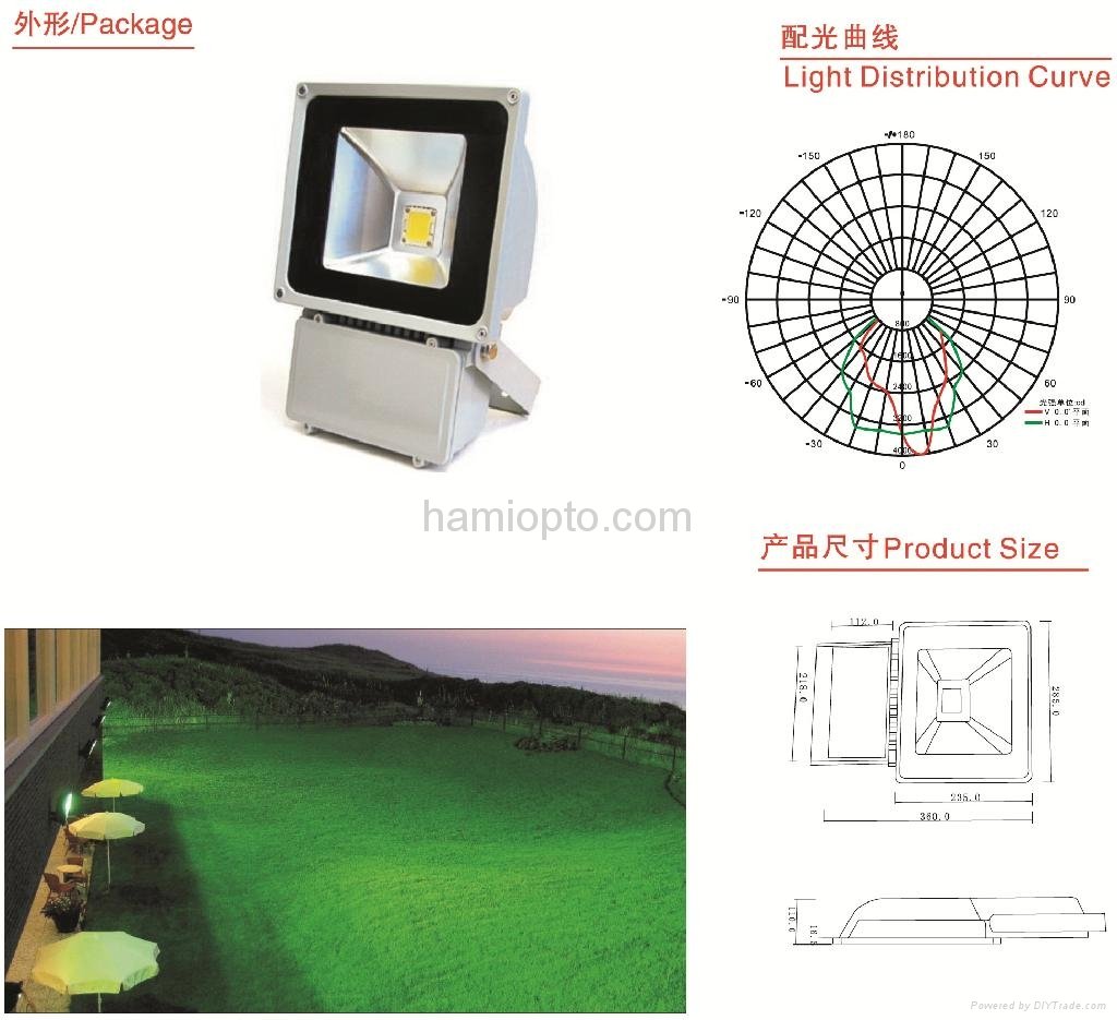 Outdoor 100W LED Floodlight 2