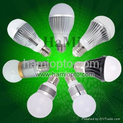 Dimmable High Lumen Hot Sale E27 E14 3W LED Bulb Light, LED Light bulb AC85-265V 4