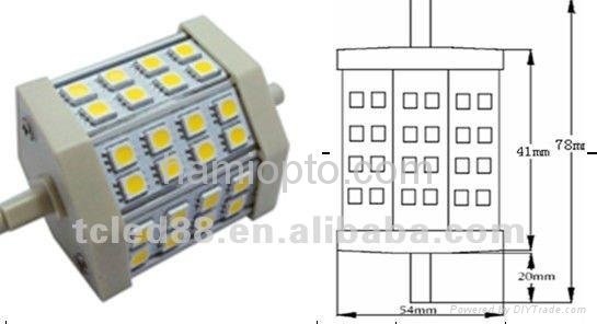 commercial widely used led r7s 5w 2