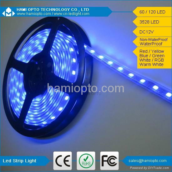 Hot sale DC12V smd3528 led strip light for hotel/room/par